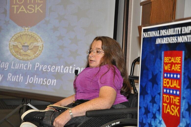 District Purchasing Agent Ruth Johnson was keynote speaker at the Walla Walla District observance of National Disability Employment Awareness Month. This year’s theme was “Because we are EQUAL to the task.”