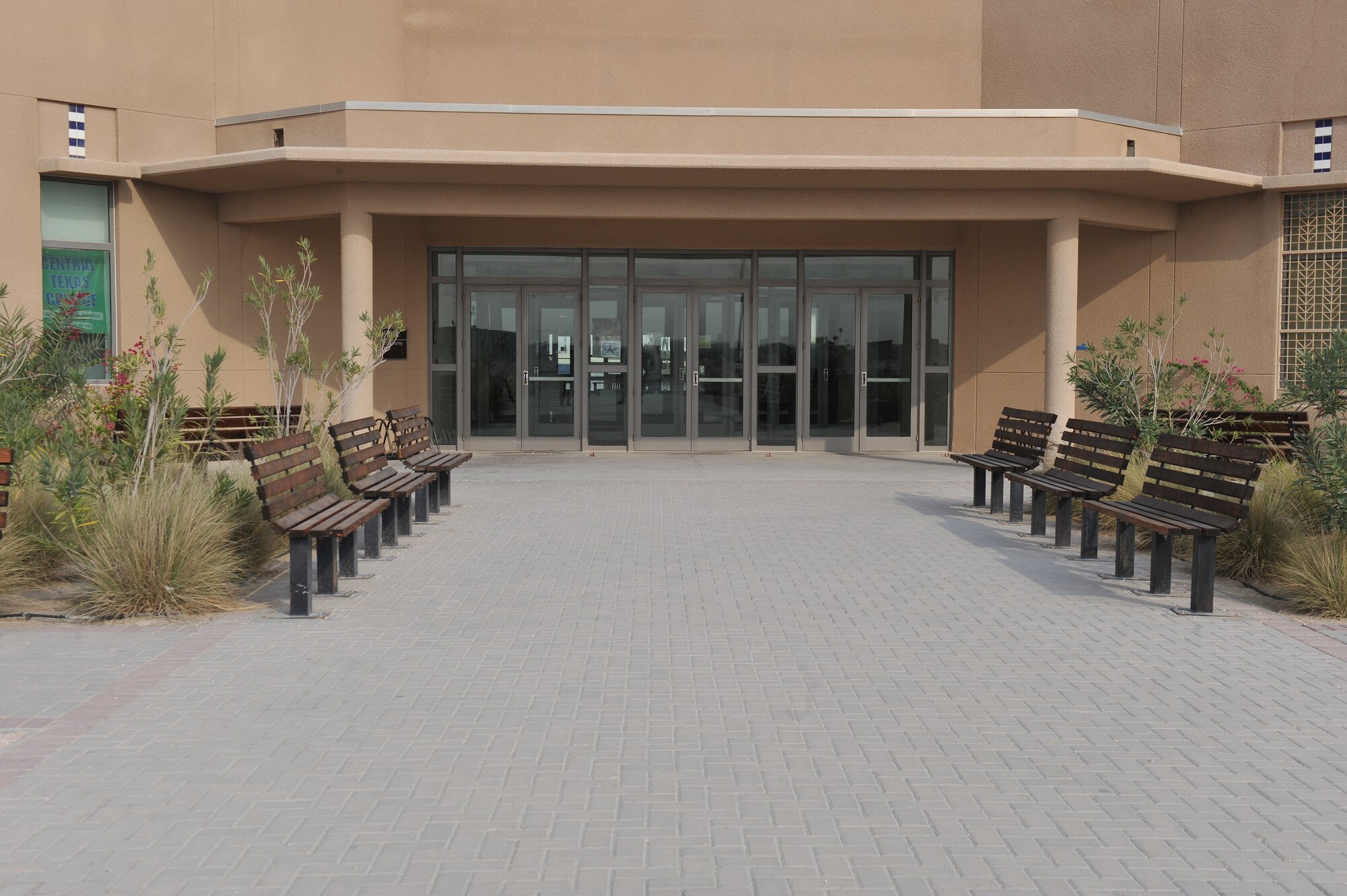 The benches outside of the Blatchford-Preston Complex mall were renovated by members of the First Four organization. With the support of 46 volunteers, 16 benches were refurbished over a three day period. The mission of the First Four is to improve morale, provide welfare, and inspire growth for all individuals assigned here. (U.S. Air Force photo/Master Sgt. David Miller)