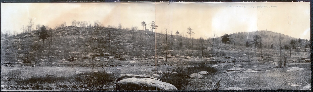 View of Little Round Top as it appeared in the early 20th century. 