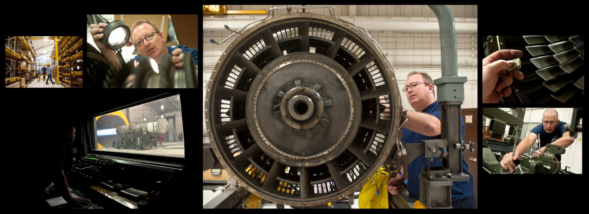 57th MXG Propulsion Shop keeps aircraft flying
(U.S. Air Force photo layout by Staff Sgt. Christopher Hubenthal)