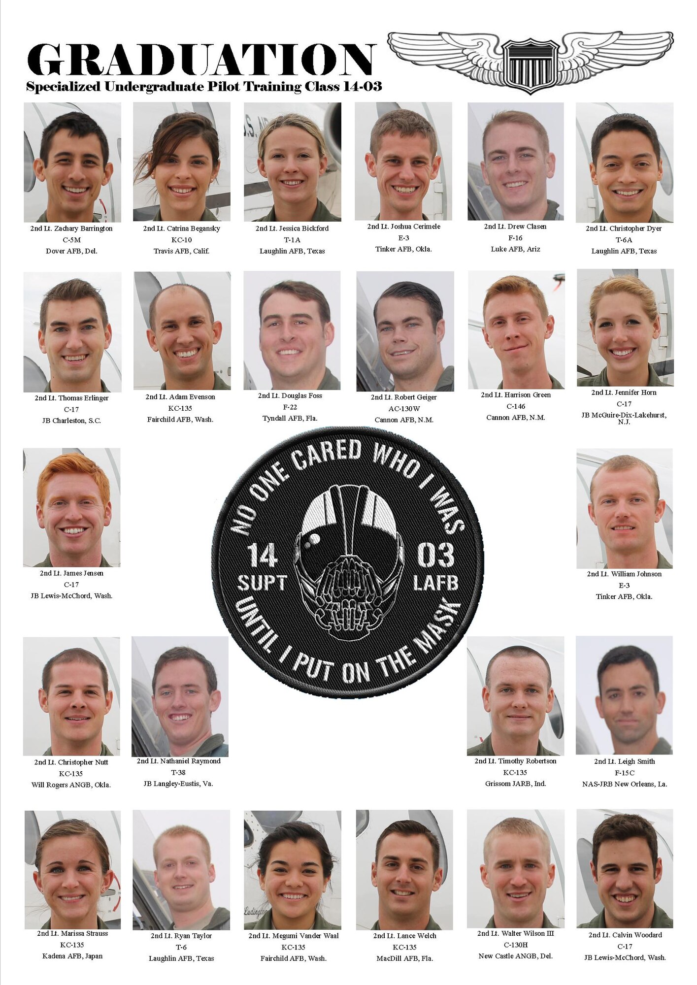 SUPT Class 14-03 set to graduate