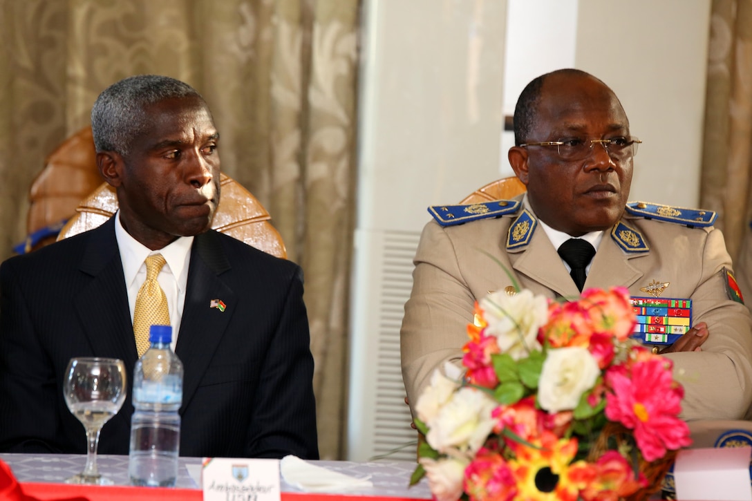 The graduation of the Military Intelligence Noncommissioned Officer’s Course- Africa included distinguished guest, including U.S. Ambassador Tulinabo Mushingi and Burkinabe Chief of Defense Brig. Gen. Nabera Honore Traore, along with other V.I.P.s from other partners, U.S. Africa Command’s Intelligence Directorate, and U.S. Marine Corps Forces Europe and Africa. The eight-week Military Intelligence Noncommissioned Officer Course- Africa, instructed by intelligence professionals from the Regional Joint Intelligence Training Facility, Molesoworth, U.K., and led by U.S. Marine Corps Forces Europe and Africa, Stuttgart, Germany, educates and professionally develops partner intelligence professionals to bolster capacity, increase effectiveness, and create trustworthy intelligence analyst within the noncommissioned officer ranks while working with fellow regional, allied and U.S. Africa Command counterparts.