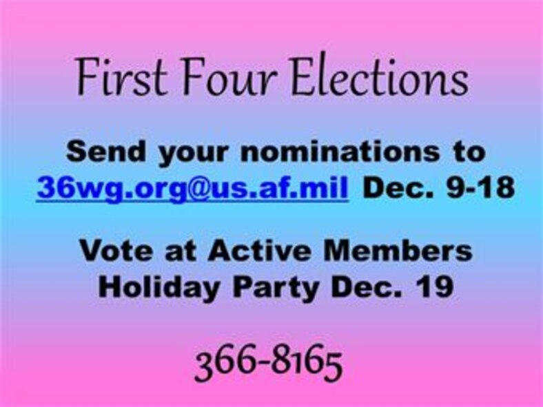 131214 First Four Elections