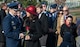 Gen. Robin Rand, Air Education and Training Command commander, speaks with Ginger Gilbert Ravella, after her late husband???s, Maj. Troy Gilbert, remembrance funeral at Arlington Cemetery, Dec. 11, 2013. Gilbert was at one time an executive officer for Rand and had flown with him in the past.  (U.S. Air Force photo by Staff Sgt. Carlin Leslie)