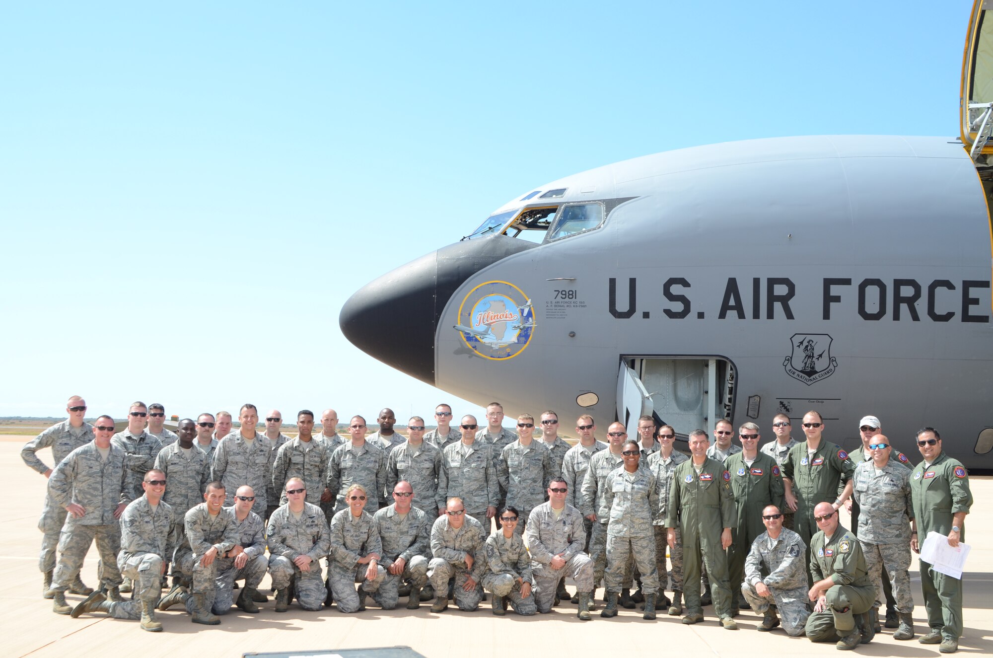 The 126th Civil Engineer Squadron deployed to Australia for training from Scott Air Force Base, Ill., Aug. 21, 2013. The Civil Engineers were members out of the 126th Air Refueling Wing representing the Illinois Air National Guard in a joint project with other guard units from around the United States. (Air National Guard photo by Airman 1st Class Elise Stout)