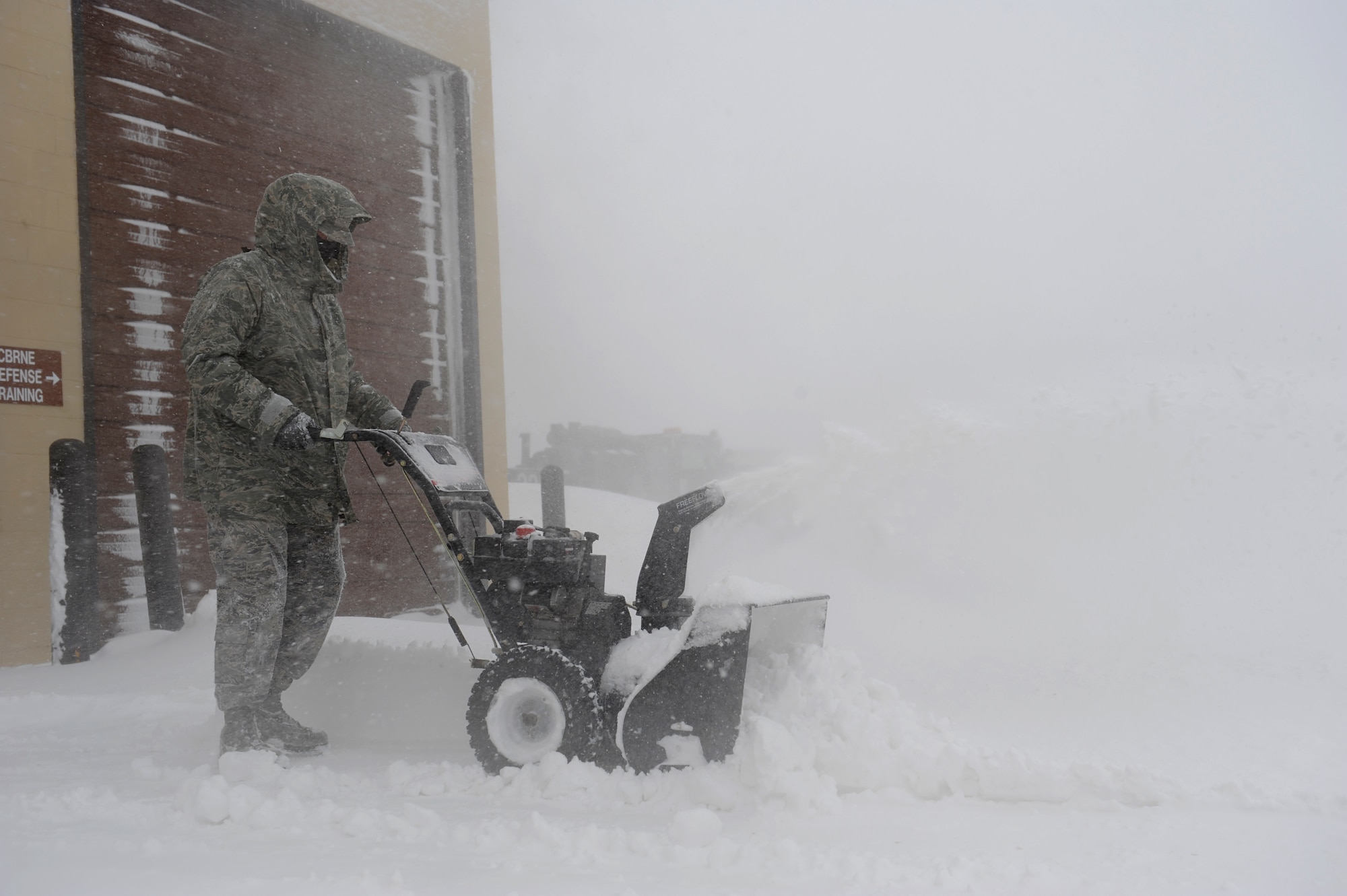 PETERSON AIR FORCE BASE, Colo. – ’Tis the season for frigid temperatures, blustery winds and extra layers of cold weather gear, just as long as it is in accordance with AFI 36-2903 regarding uniform regulations. The 21st Space Wing has issued supplemental cold weather gear regulations to help Airmen keep warm in the unique climate at Peterson while maintaining uniform standards and good order. (U.S. Air Force photo/Senior Airman Kelly Timney)