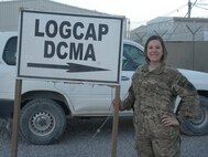 Tech. Sgt. Elizabeth Squires, 319th Contracting Flight contracting officer, has been named Air Mobility Command’s 2013 Outstanding Enlisted Contracting Member in the NCO Category. Squires is currently deployed to Afghanistan in support of Operation Enduring Freedom. (Courtesy photo)