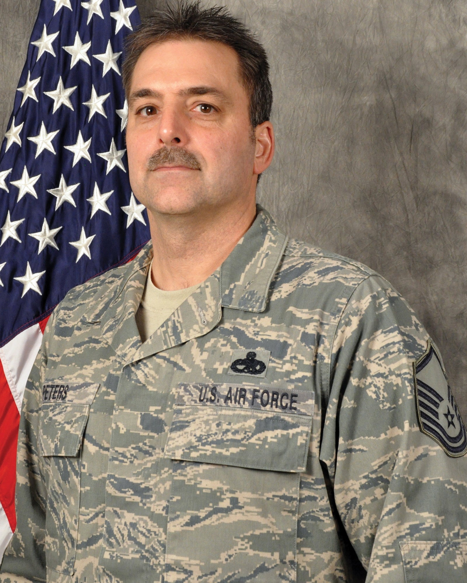 WRIGHT-PATTERSON AIR FORCE BASE, Ohio - Master Sgt. Eric Peters, 445th Maintenance Group propulsion flight chief, is the 445th Airlift Wing Senior NCO of the Quarter, fourth quarter. (U.S. Air Force photo/Stacy Vaughn)