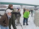 Eagle watching on the Mississippi River for the annual Keokuk Eagle Watch event.