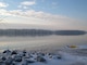 Icy banks of the Mississippi River at Shady Creek Recreation Area.