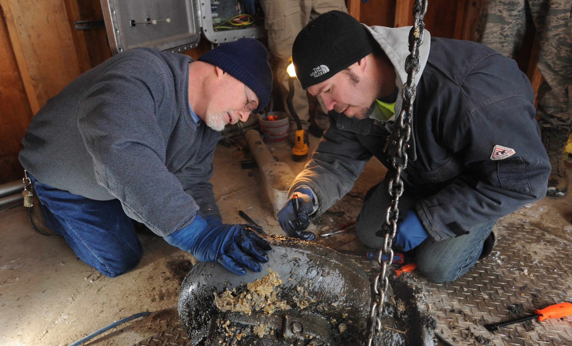 Water waste is one of the main utilities being privatized at Minot Air Force Base, N.D. Minot AFB is the first base to privatize utilities. (U.S. Air Force photo/Senior Airman Jose L. Hernandez-Domitilo)
