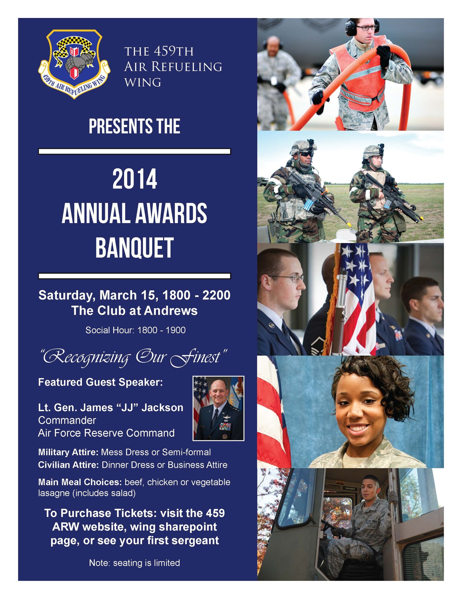 459th Air Reufling Wing's Annual Awards Banquet is March 15, 2014. (U.S. Air Force graphic/ 2nd Lt. Steve Lewis)