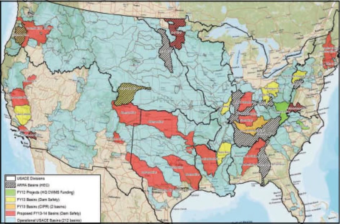 Map from the Corps Water Management System National Action Plan.