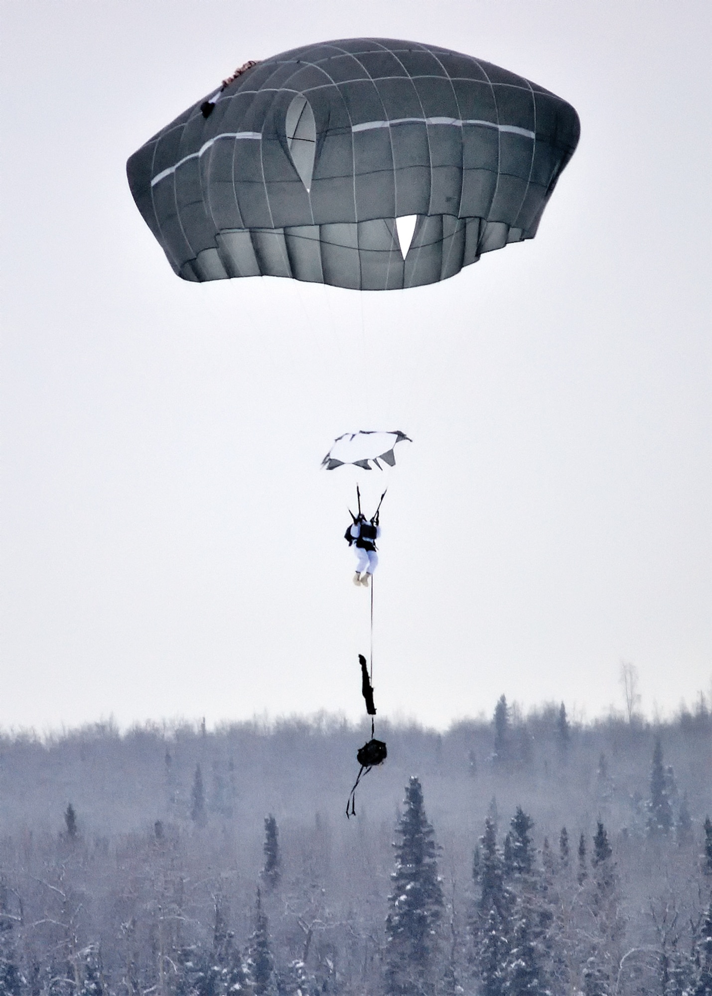 Spartan paratroopers jump in arctic gear > Joint Base
