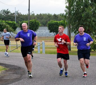 Joint Task Force-Bravo members participated in the “2013 Jingle Bell 5K Run & Walk” at Soto Cano Air Base, Honduras, Dec. 19, 2013. (Photo by Ana Fonseca) 