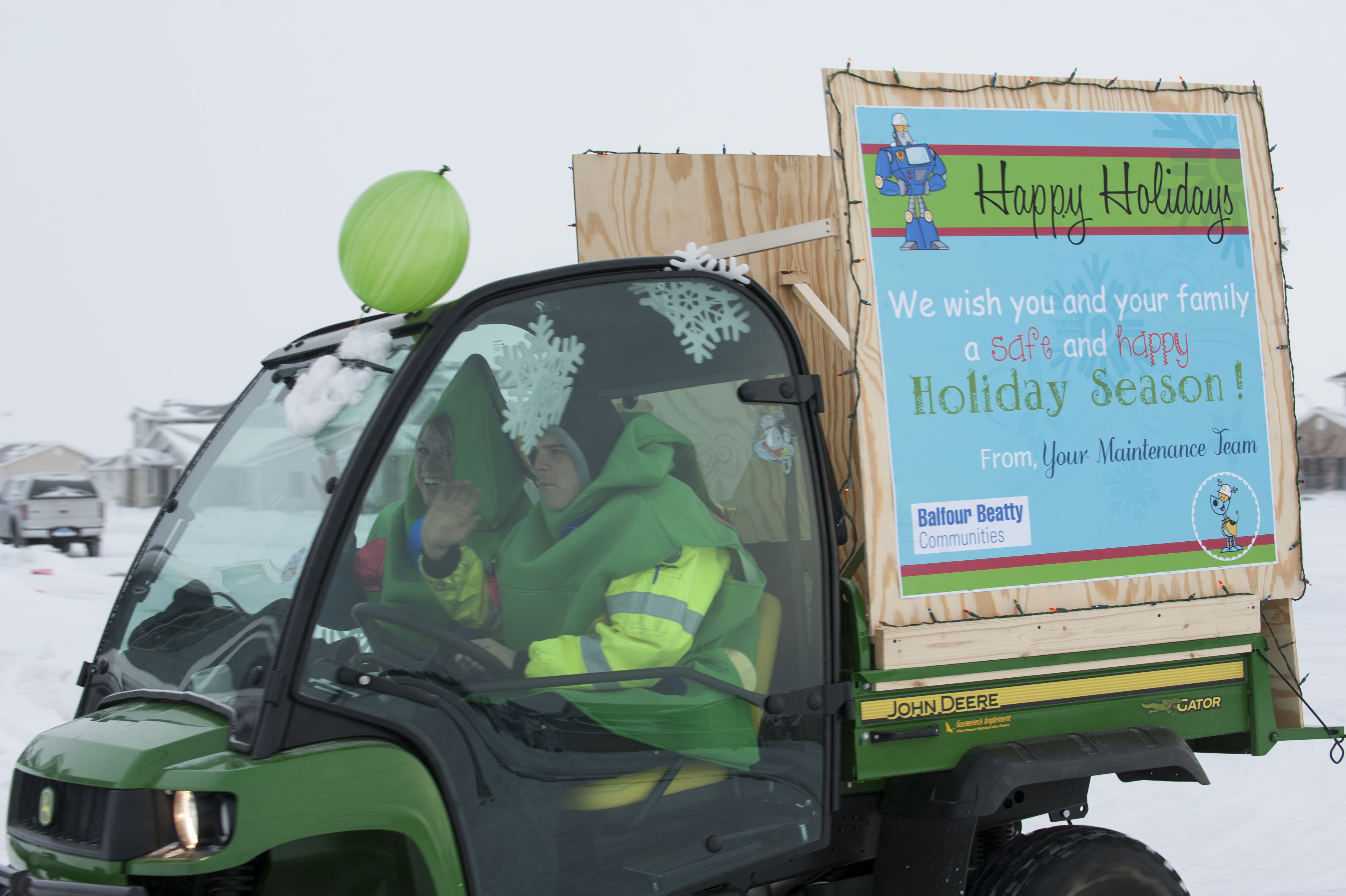 Holiday parade at Minot AFB