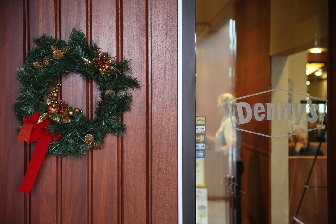 Denny’s opens up near the Staff Non-Comissioned Officer’s Club, The Rockers, aboard Marine Corps Air Station Miramar, Calif., Dec. 19. The restaurant made its opening on the installation in time for the holiday season.  