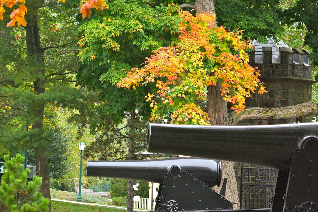 "Photo taken at Trophy Point on the Garrison at the U.S. Military Academy during the start of the autumn changing of the leaves." Photo by Jeffery Firebaugh, Oct. 11, 2013. 