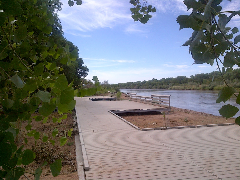 ALBUQUERQUE, N.M., -- Entry in the District's 2013 Photo Drive. Photo by Jacob Chavez, July 29, 2013. "New platform boardwalk near Tingley Ponds in the bosque near Albuquerque"