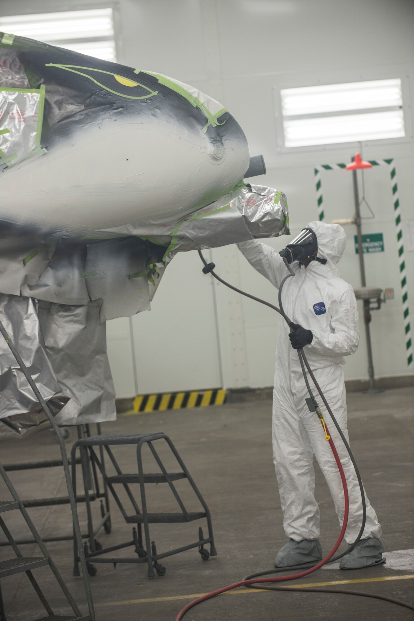 Fabrication flight opens modern paint facility > Moody Air Force Base