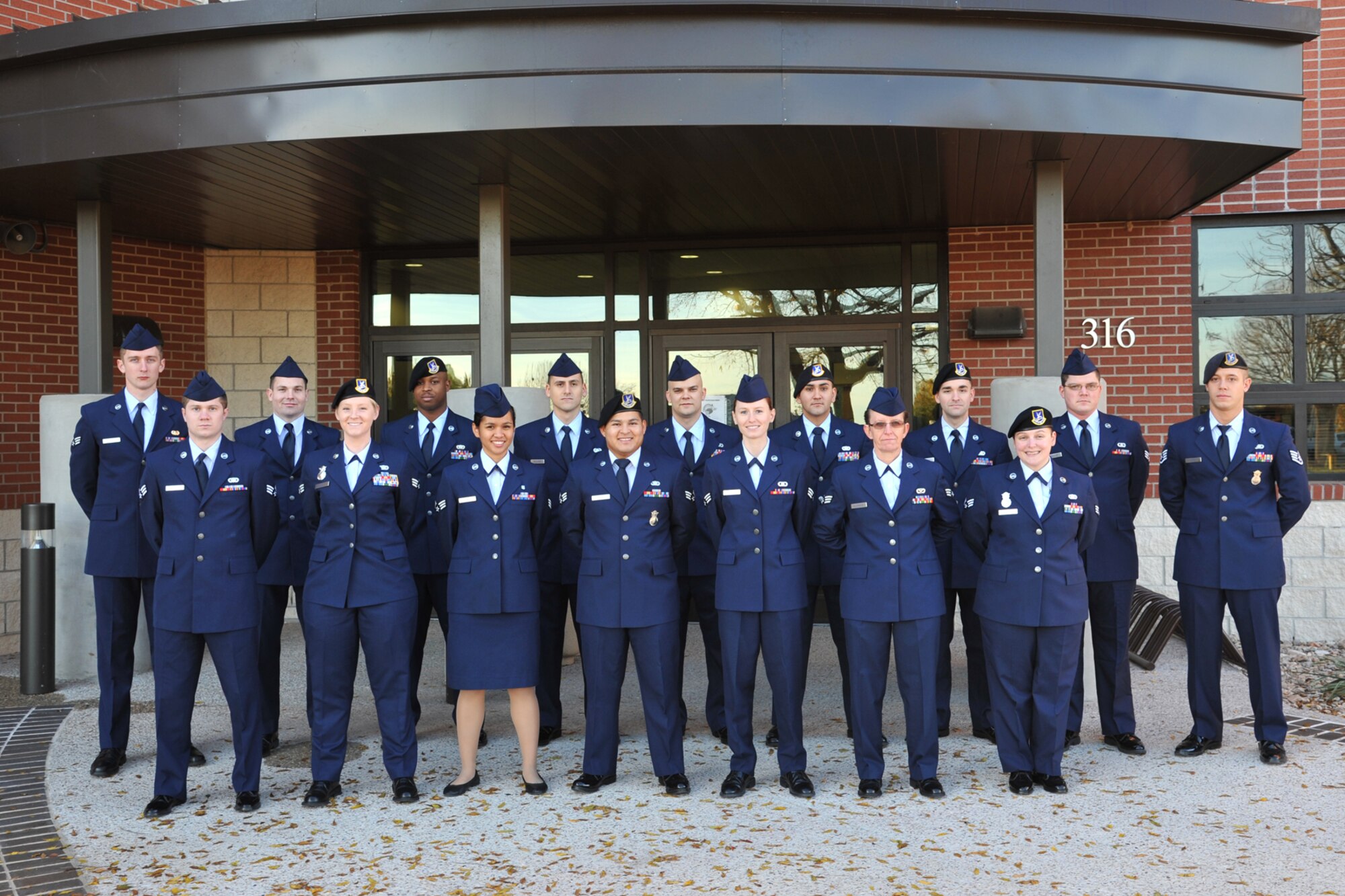 GOODFELLOW AIR FORCE BASE, Texas-- Students from Airman Leadership School class 14-A, Dec. 02. The students graduated Dec. 12. (U.S. Air Force photo/ Senior Airman Michael Smith)