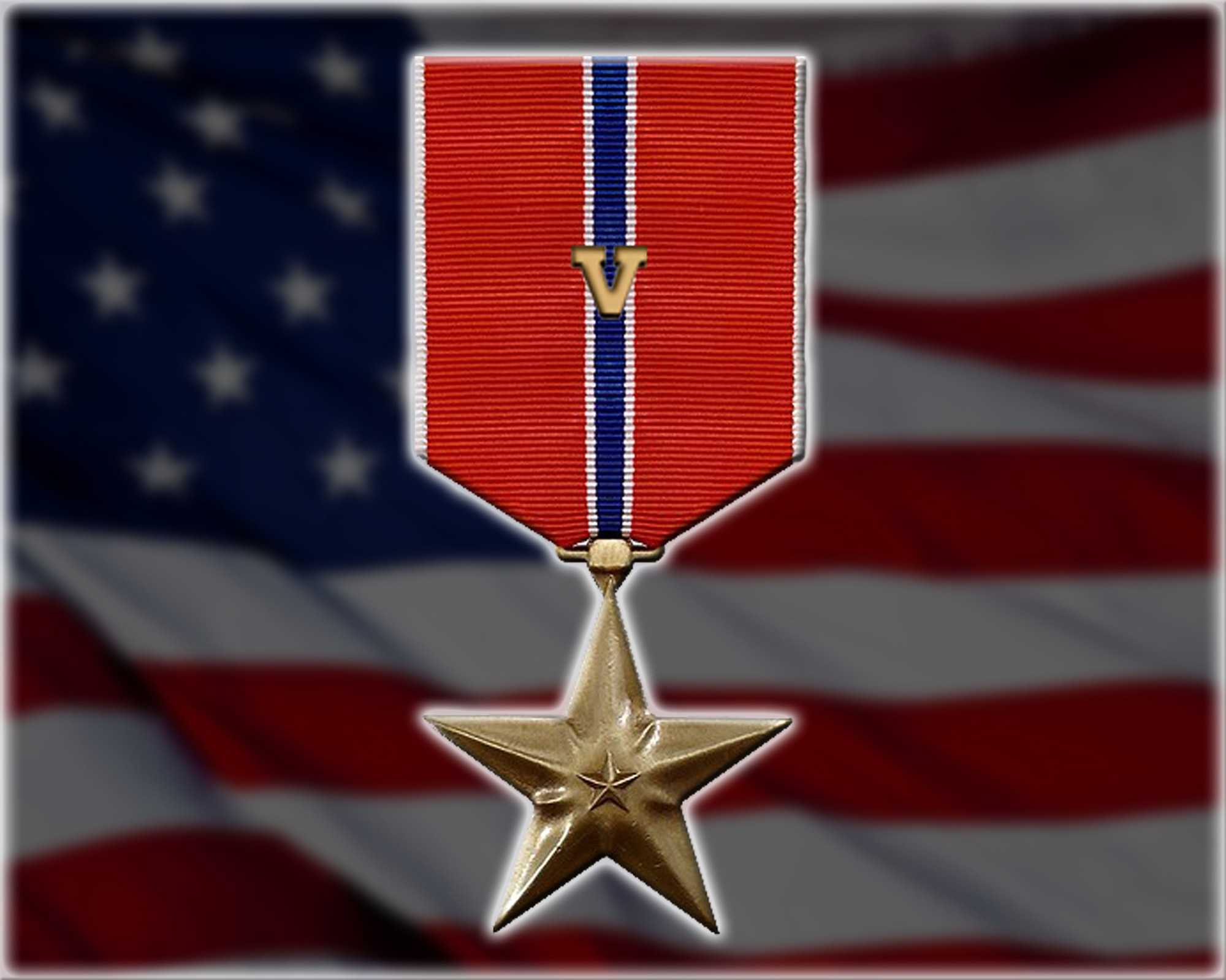 U.S. Air Force Special Agent Nicolo Solarino, Air Force Office of Special Investigations Det. 217, was presented the Bronze Star Medal with Valor for heroic actions taken while under enemy attack during a 2004 deployment. After his post came under rocket attack, Solarino noticed a fellow Airman suffering from fatal wounds and performed self-aid and buddy care while using his body to shield the Airman from further harm. (U.S. Air Force graphic by Staff Sgt. Courtney Richardson/Released)