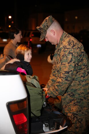 Approximately 50 Marines of Marine Heavy Helicopter Squadron (HMH) 464 left their hangar aboard Marine Corps Air Station New River to deploy to Japan as part of the Unit Deployment Program, Dec. 2.