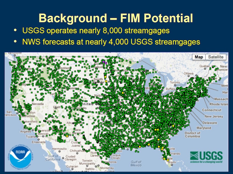 Background Flood Inundation Mapping slide from presentation at September 2013 USGS-USACE Quarterly Meeting.