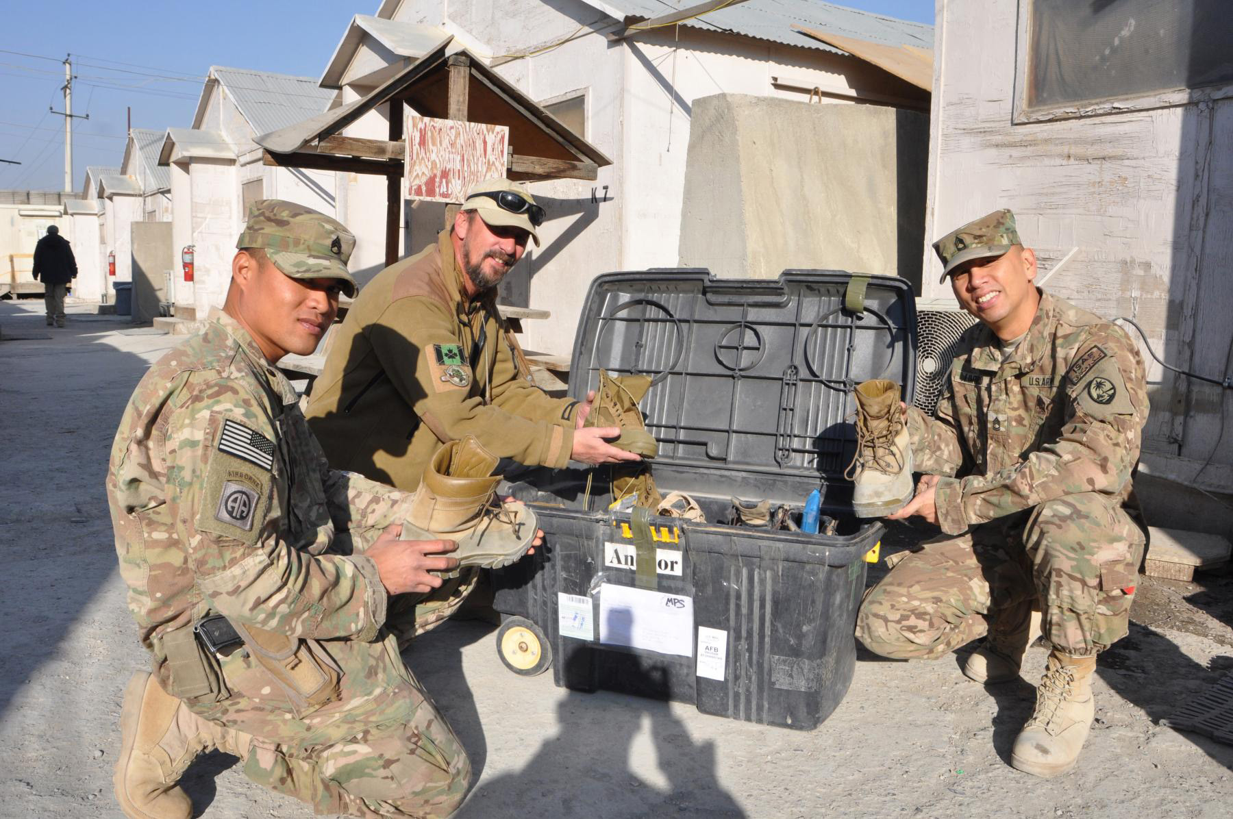 Task Force Guam donates boots to Afghan security guards National Guard Overseas Operations News The National Guard