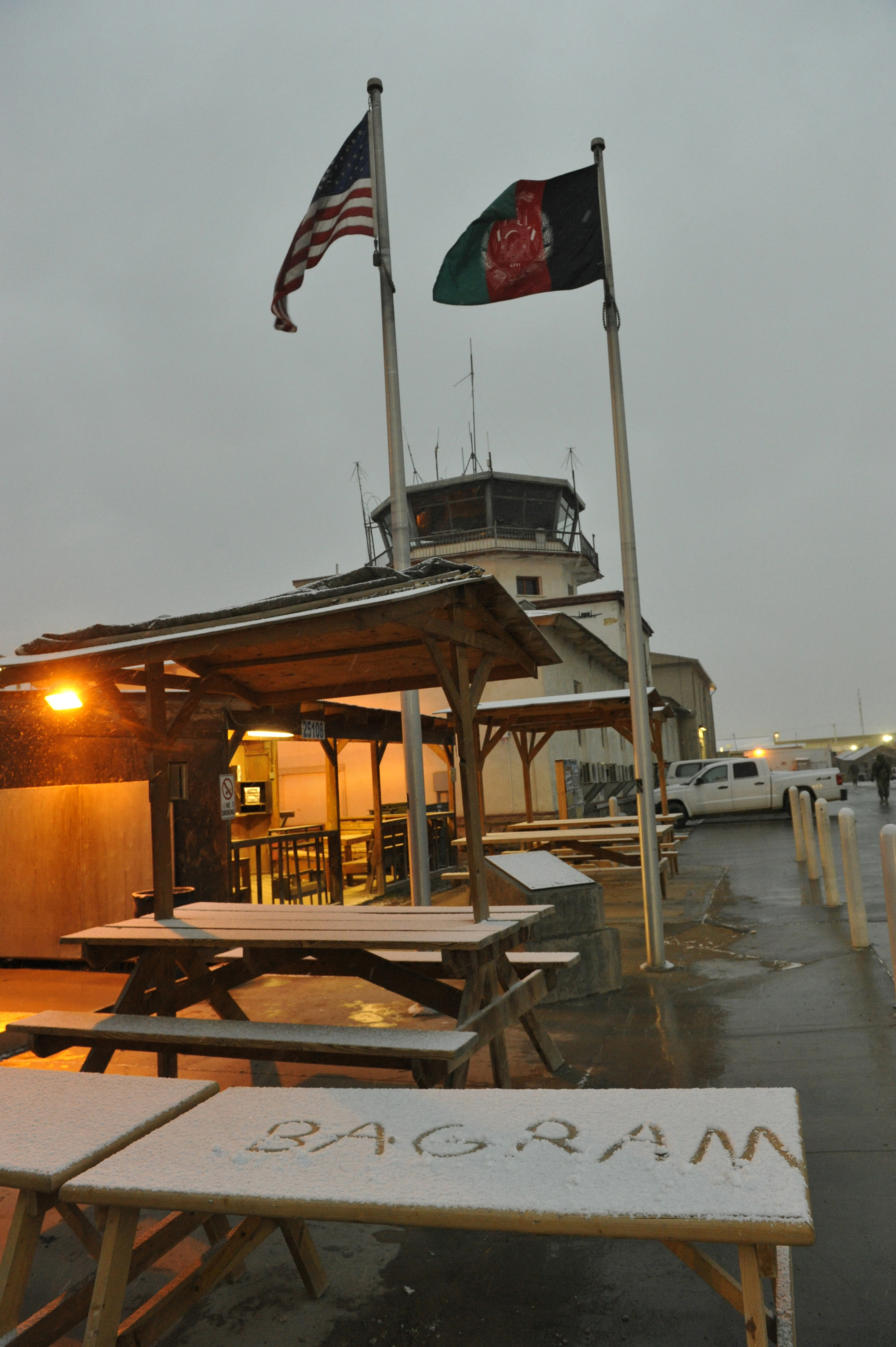 Bagram S Old Russian Tower In The Snow