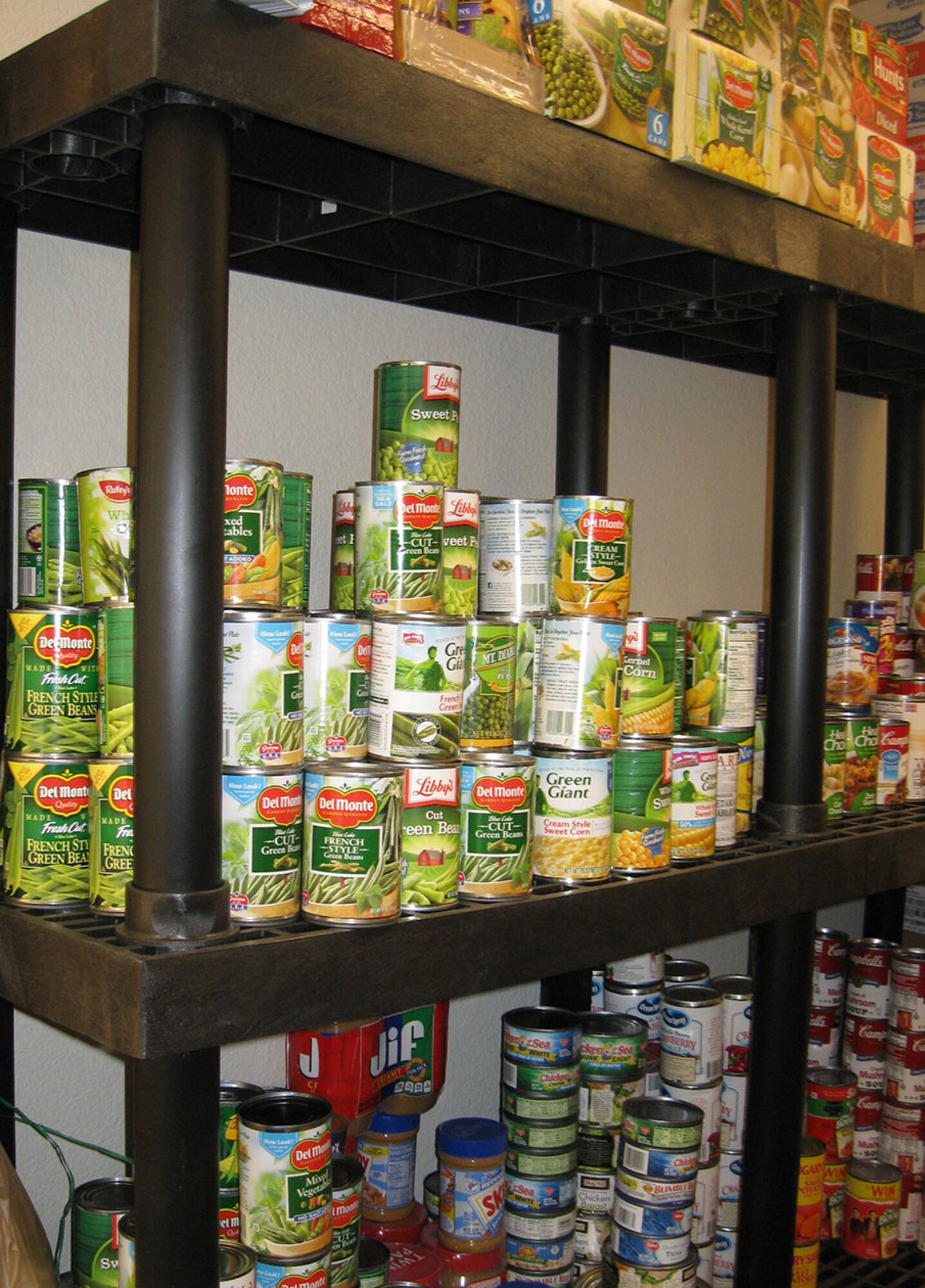 TRAVIS AIR FORCE BASE, Calif. -- The 349th Air Mobility Wing Chaplain's Annual Holiday Food Drive has wrapped-up for another holiday season with a food donation tally of more than 1300 pounds to help feed those in need in the local area. (U.S. Air Force photo/Patti Schwab-Holloway) 