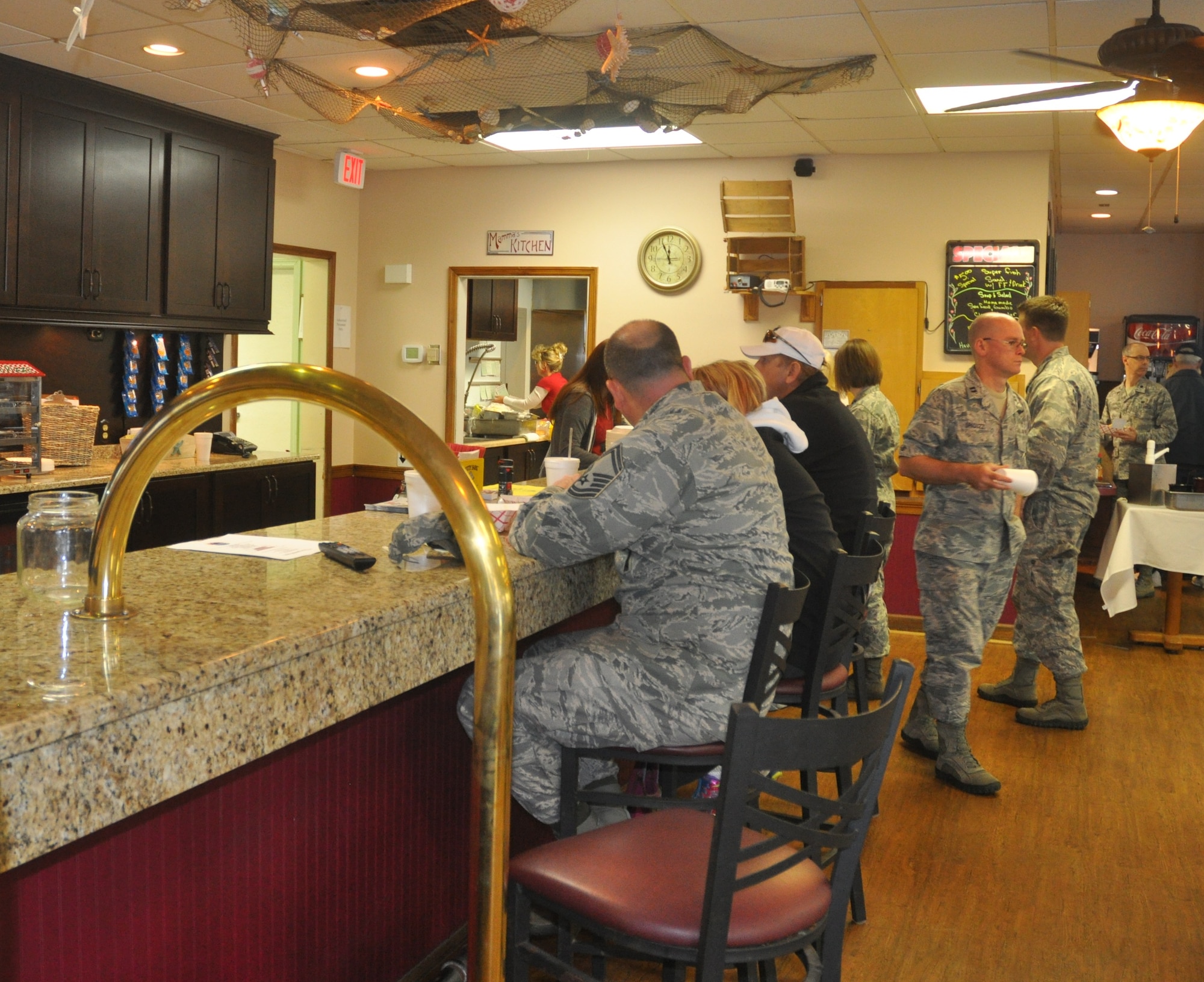 Tyndall’s Beacon Beach Marina re-launched Feb. 1 after receiving updates to the main entrance and inside the restaurant. (U.S. Air Force photo by 2nd Lt. Andrea Valencia)