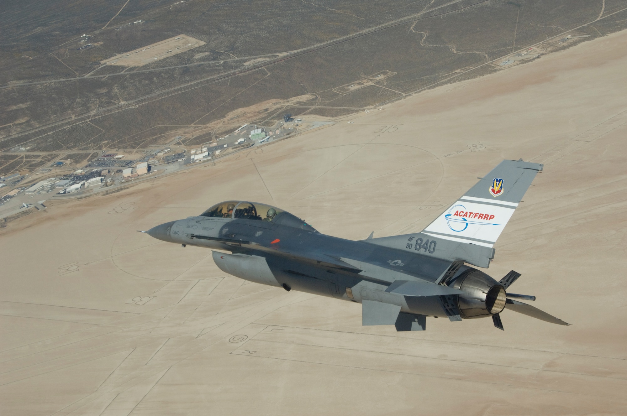 The test jet for the Automatic Collision Avoidance Technology (ACAT), which led to development of the Hybrid Flight Control Computer (HLFCC), for implementation on F-16s.  (NASA Image)