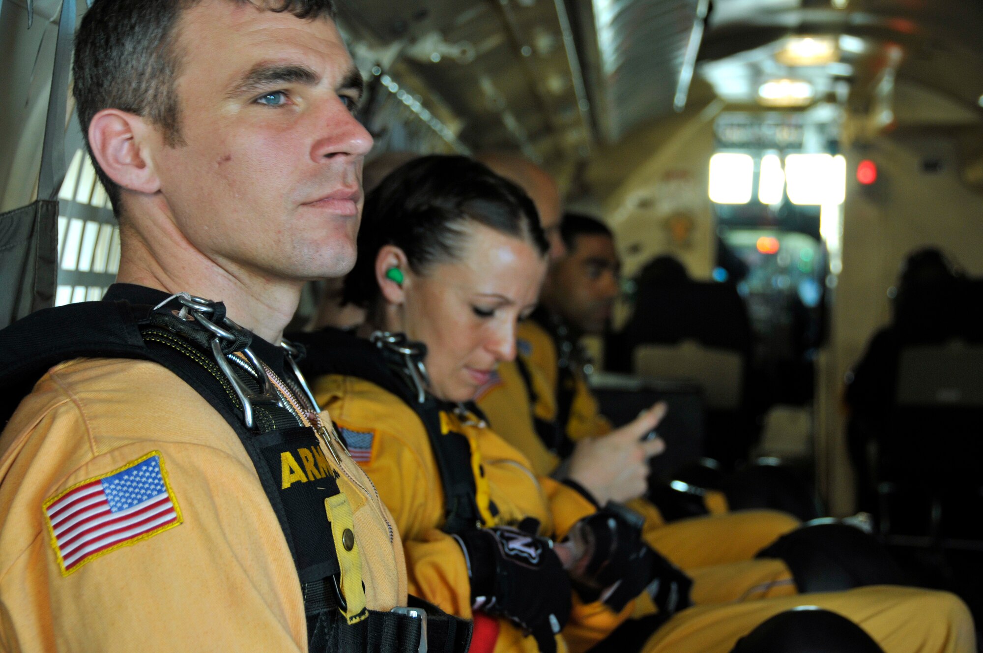 The Golden Knights, the U.S. Army parachute team, are back at Homestead Air Reserve Base for their winter training. For the fourth straight year, the award winning jump team has come to Homestead ARB, their official winter training site, to hone their skills in preparation for the 2012 air show and competition circuit. As the "Official Ambassadors of the Army," the team performs spectacular live parachute demonstrations for the public. Local South Florida residents will see the team in the skies above Homestead ARB until early March. (U.S. Air Force photo/Ross Tweten)