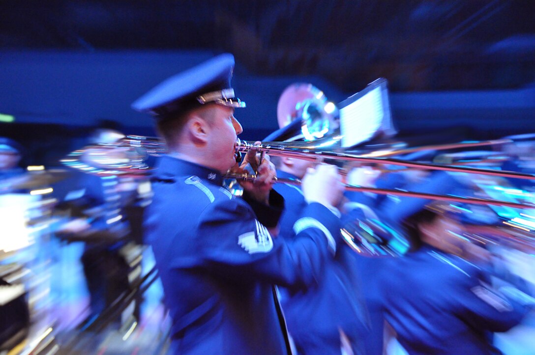 The USAFE Band participated in the Musikschau der Nationen in Bremen, Germany.  Seven other nations also participed in the event.  All proceeds from the event will be used to benefit the German War Graves Commission.  