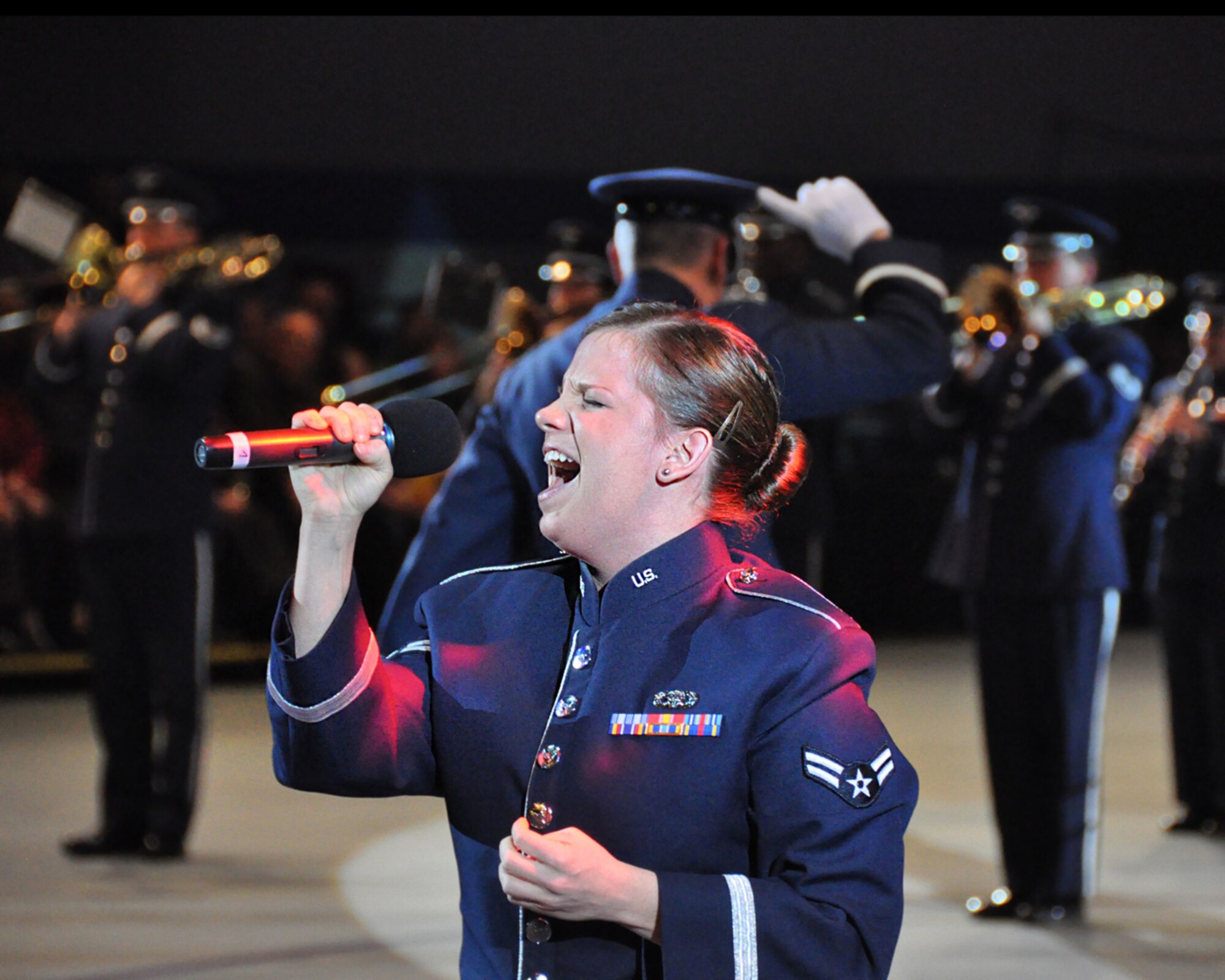 The USAFE Band participated in the Musikschau der Nationen in Bremen, Germany.  Seven other nations also participed in the event.  All proceeds from the event will be used to benefit the German War Graves Commission.  