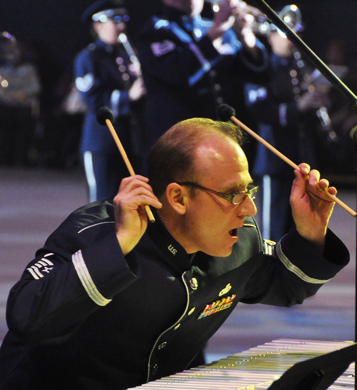 The USAFE Band participated in the Musikschau der Nationen in Bremen, Germany.  Seven other nations also participed in the event.  All proceeds from the event will be used to benefit the German War Graves Commission.  