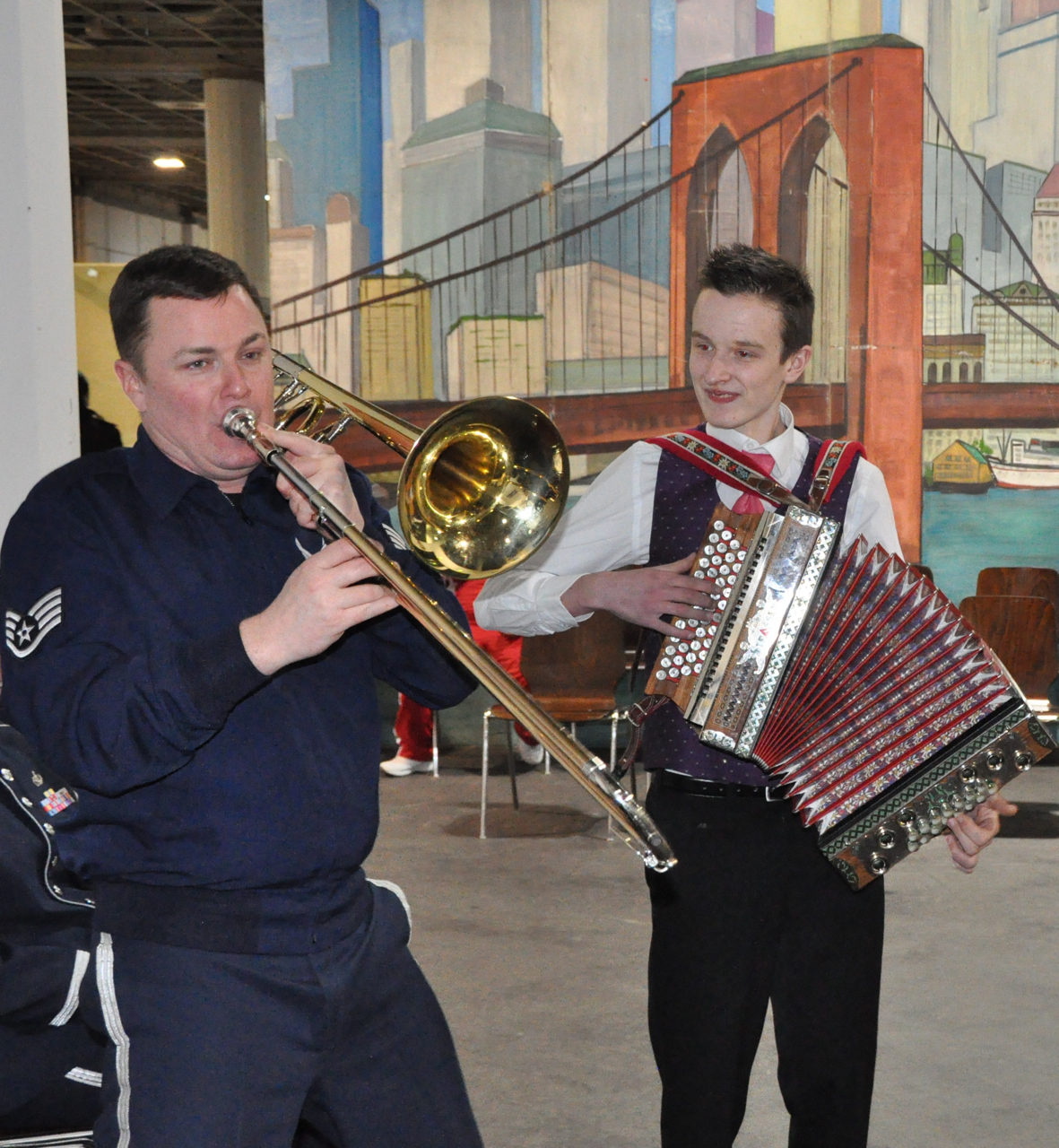 The USAFE Band participated in the Musikschau der Nationen in Bremen, Germany.  Seven other nations also participed in the event.  All proceeds from the event will be used to benefit the German War Graves Commission.  