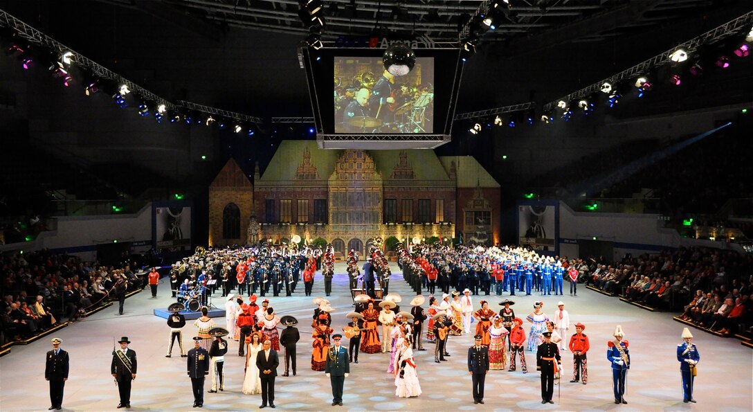The USAFE Band participated in the Musikschau der Nationen in Bremen, Germany.  Seven other nations also participed in the event.  All proceeds from the event will be used to benefit the German War Graves Commission.  