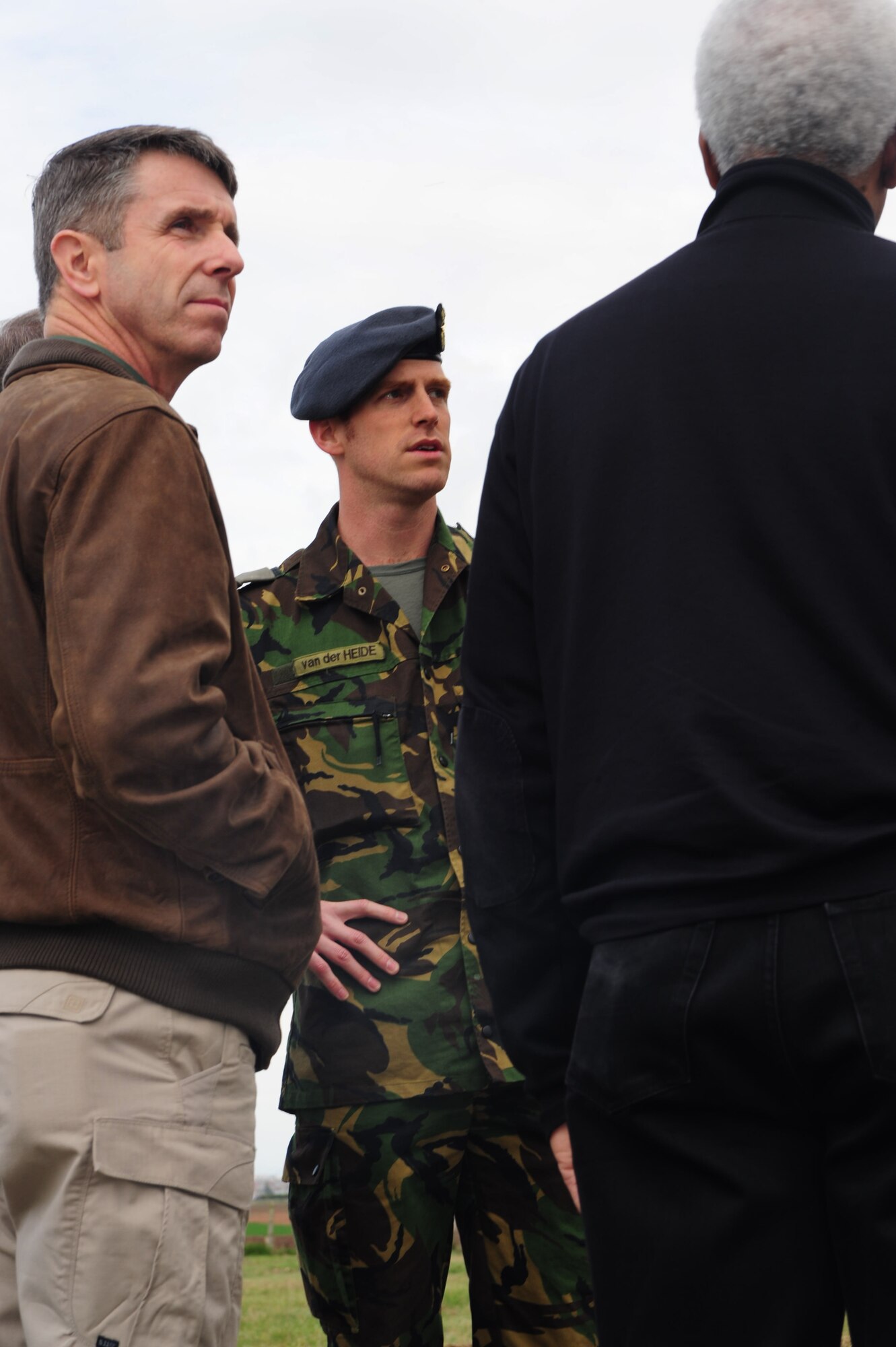 U.S. Reps. Hank Johnson of Georgia, Ted Poe of Texas and Rob Wittman of Virginia, visit Dutch army soldiers Jan. 30, 2013, at Incirlik Air Base, Turkey. The three congressional delegates visited the U.S. Army and Dutch army and were given a tour of the base. (U.S. Air Force photo by Senior Airman Anthony Sanchelli/Released)