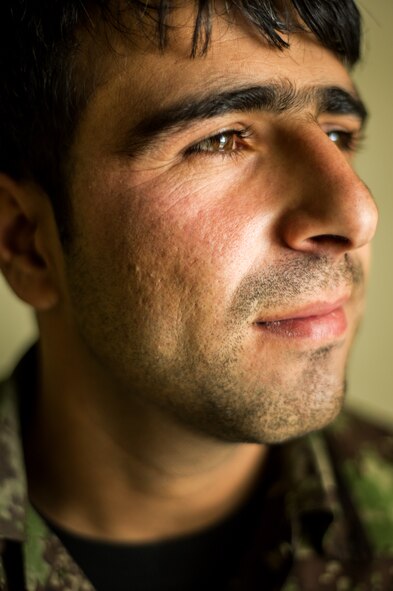 Afghan Air Force 1st Lt. Masood Amiri is a candidate at Pohantoon-e-Hawayee, the AAF's “Big Air School,” in Kabul, Afghanistan, for undergraduate pilot training. His photo was taken on Jan. 12, 2013 at PeH, which trains and educates the AAF's future pilots, maintainers and other career specialists. (U.S. Air Force photo/Staff Sgt. Jonathan Snyder)