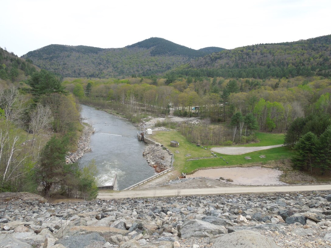 Townshend Lake, Townshend, Vt., is part of a network of flood control projects in the Connecticut River Basin. Constructed in 1961 at a cost of $7.5 million dollars, it is operated and maintained by the U.S. Army, Corps of Engineers.