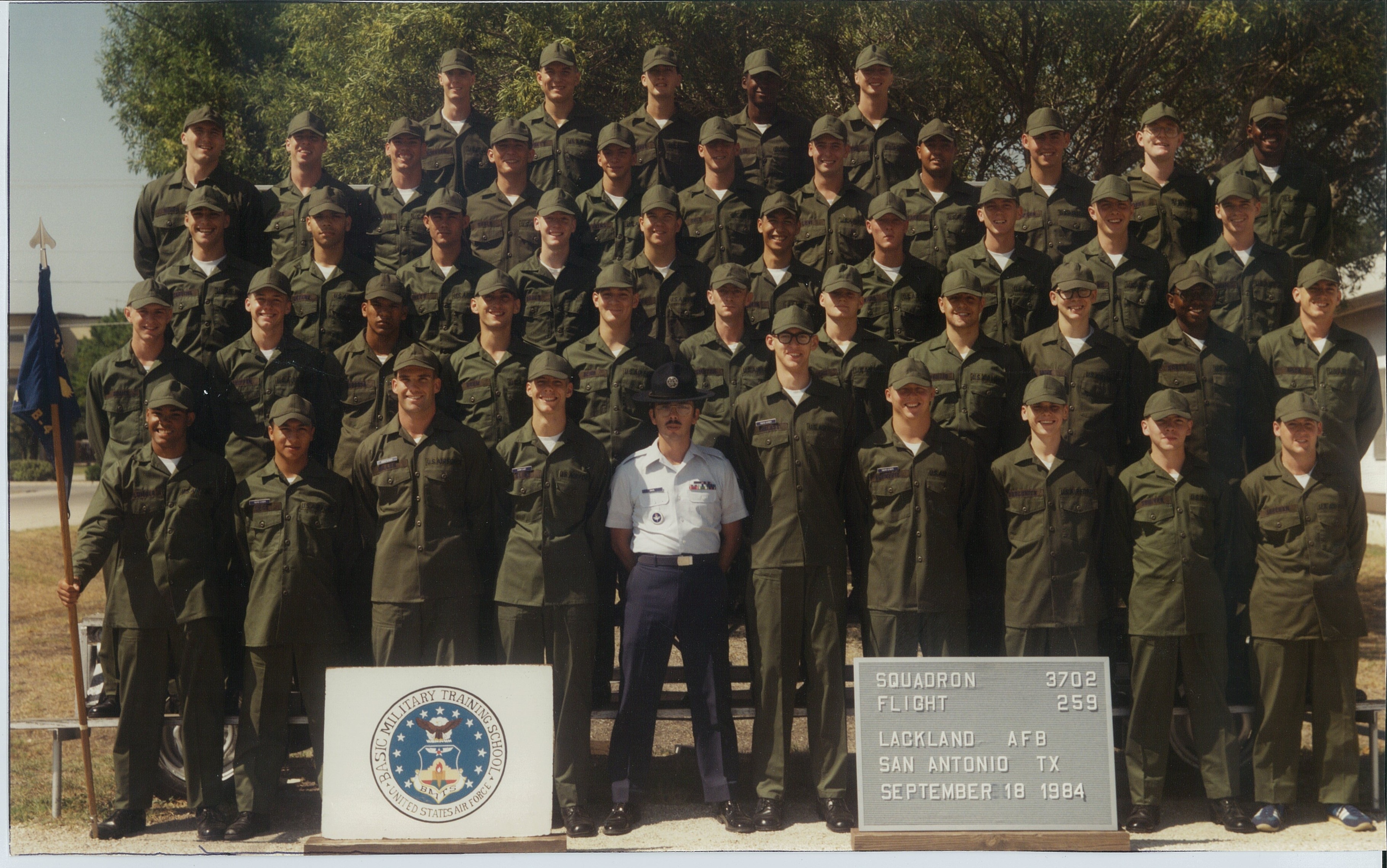 R. Lano at the Amarillo AFB Jet Mechanic School 1964