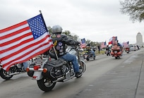 Members of Joint Base San Antonio-Randolph community, lined the streets to pay their respects to Sgt. Mark Schoonhoven Feb. 4. Sgt. Shoonhoven, 38,  who was assigned to the 32nd Transportation Company, 157th Combat Sustainment Support Battalion died Jan. 20 2013 from injuries sustained from an improvised explosive device  explosion in December 2012 while serving in Afghanistan. (U.S. Air Force photo by 
Benjamin Faske) (released)