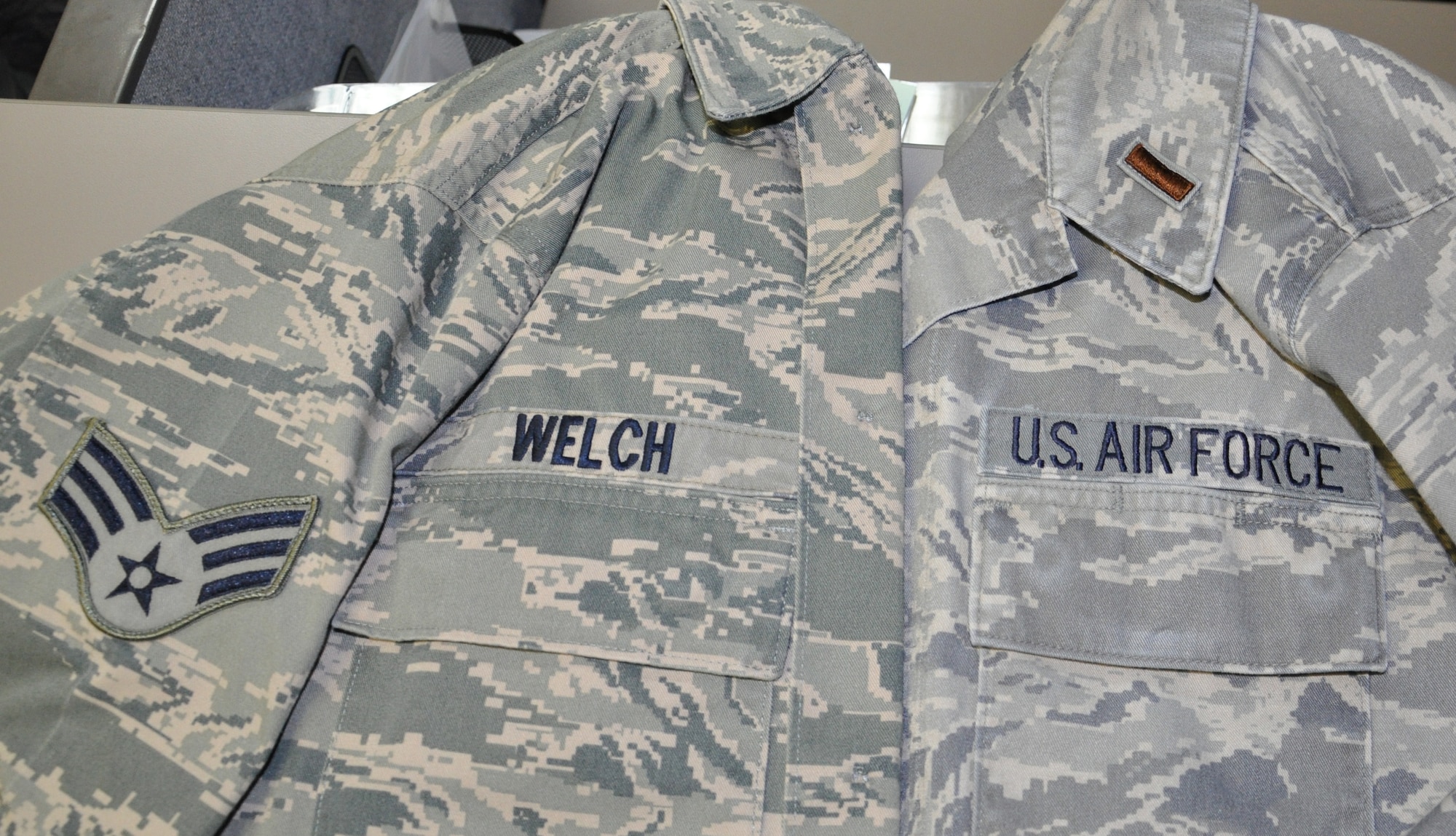 Senior Airman Matthew Welch, a unit support intelligence analyst in the AMC Intelligence Unit Support Branch, will be attending officer training school this upcoming March to earn his commission and the rank of second lieutenant. (U.S. Air Force photo/Staff Sgt. Amber Kelly-Herard)