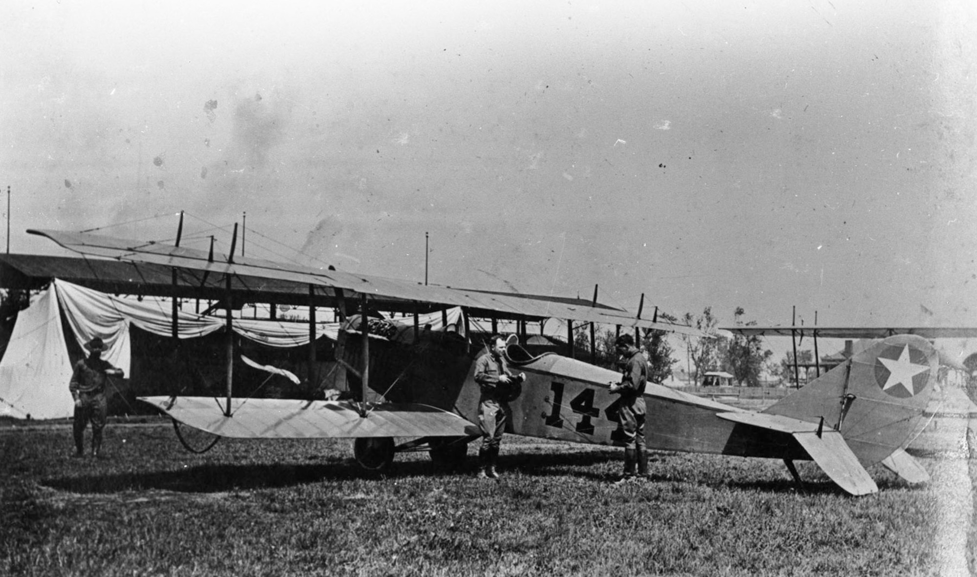 Curtiss JN-4 at Signal Corps Flying School, Memphis, Tenn. (U.S. Air Force photo)