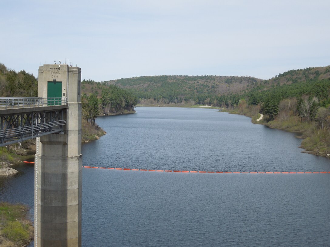 Otter Brook Dam in Keene, N.H., is part of a network of flood control dams on tributaries of the Connecticut River. Otter Brook Dam not only prevents flooding along the mainstem of the Connecticut River, but it also works in conjunction with Surry Mountain Dam in Surry, New Hampshire, to protect the city of Keene, and downstream areas along the Ashuelot River. Completed in 1958 at a cost of $4.4 million, Otter Brook Dam has a storage capacity of about 6 billion gallons of water.