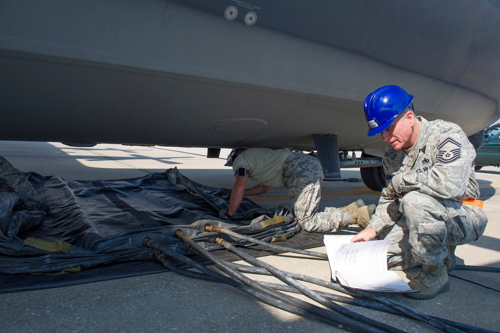 The 45th Space Wing and 920th Rescue Wing participated in a joint exercise Jan. 25, to practice responding to a crashed or damaged aircraft.  This exercise demonstrated a joint capability to effectively recover a damaged or disabled aircraft in a timely manner.  (U.S. Air Force Photo/Matthew Jurgens)
