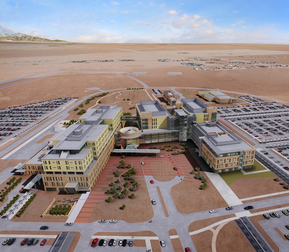 The U.S. Army Corps of Engineers, Fort Worth District awarded a $648 million contract Jan. 29, 2013, for the construction of the Fort Bliss, Texas, replacement hospital. The new 1,132,000 square-foot facility will replace the existing William Beaumont Army Medical Center to accommodate the increased troop presence and dependent care resulting from the recent Fort Bliss expansion program.