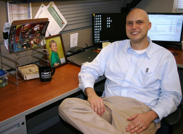 Lance Raymond, head of the Research, Development, Testing and Evaluation Appropriation Branch in Marine Corps Systems Command’s Office of the Director of Financial Management/Comptroller, received his doctorate in organizational leadership in December 2012. Raymond said obtaining his doctorate while balancing work and family life was one of the toughest, but most rewarding experiences of his life.